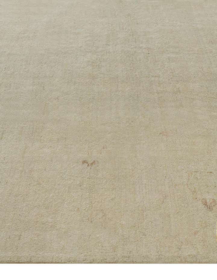 9' x 12' 3 Hand Knotted Oushak Wool Rug