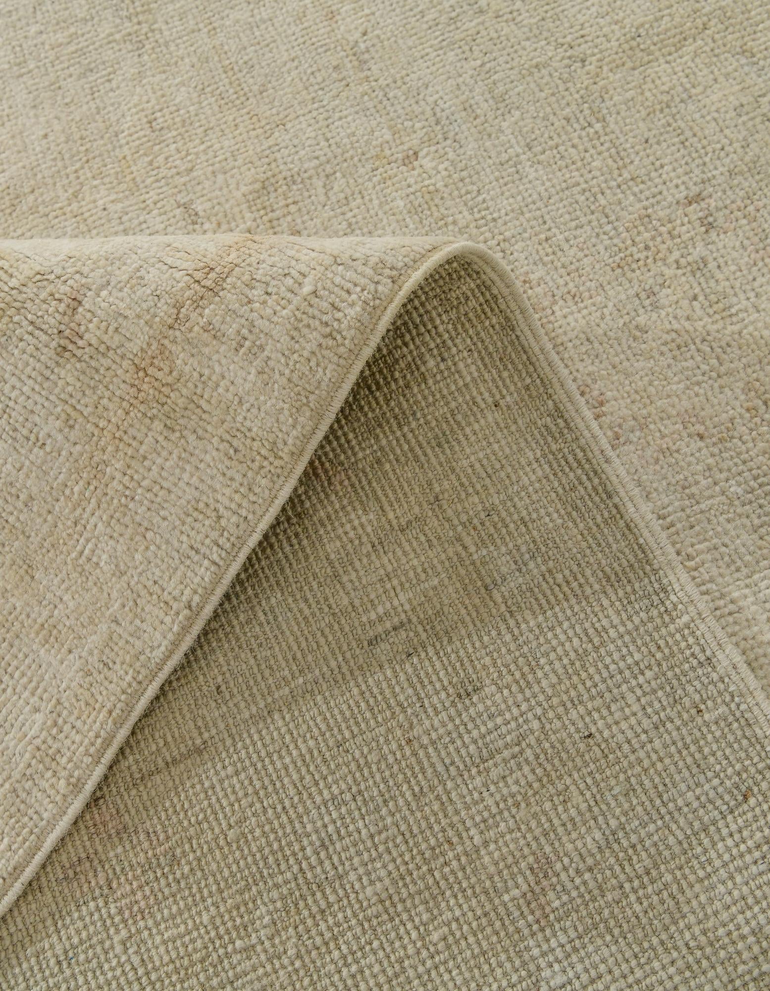9' x 12' 3 Hand Knotted Oushak Wool Rug