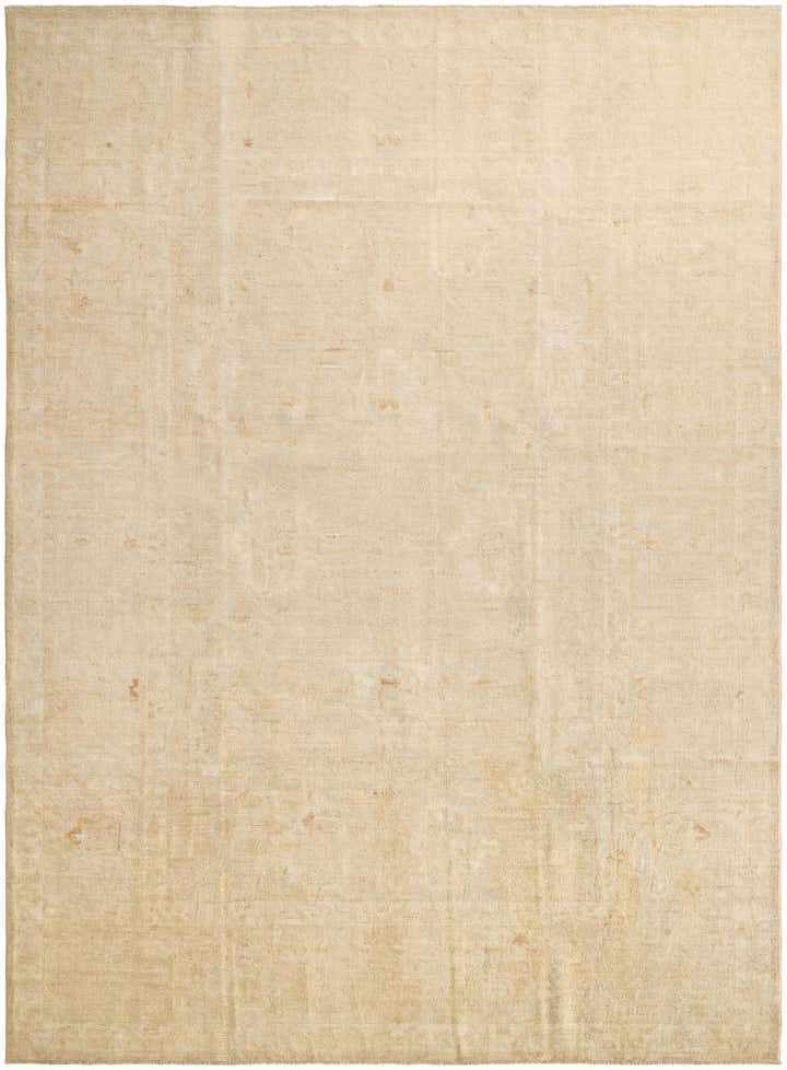 9' x 12' 3 Hand Knotted Oushak Wool Rug
