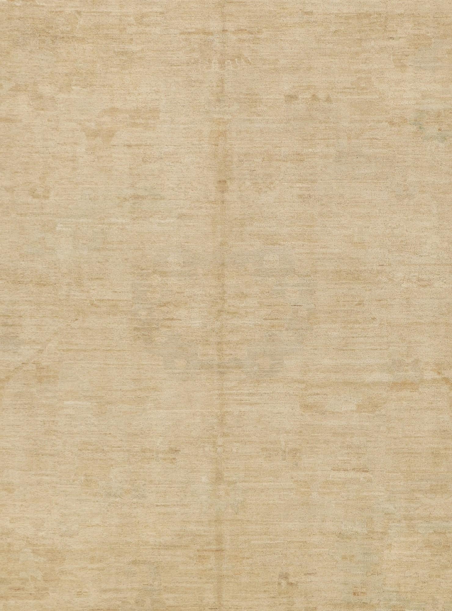 12' 4 x 15' 3 Hand Knotted Oushak Wool Rug