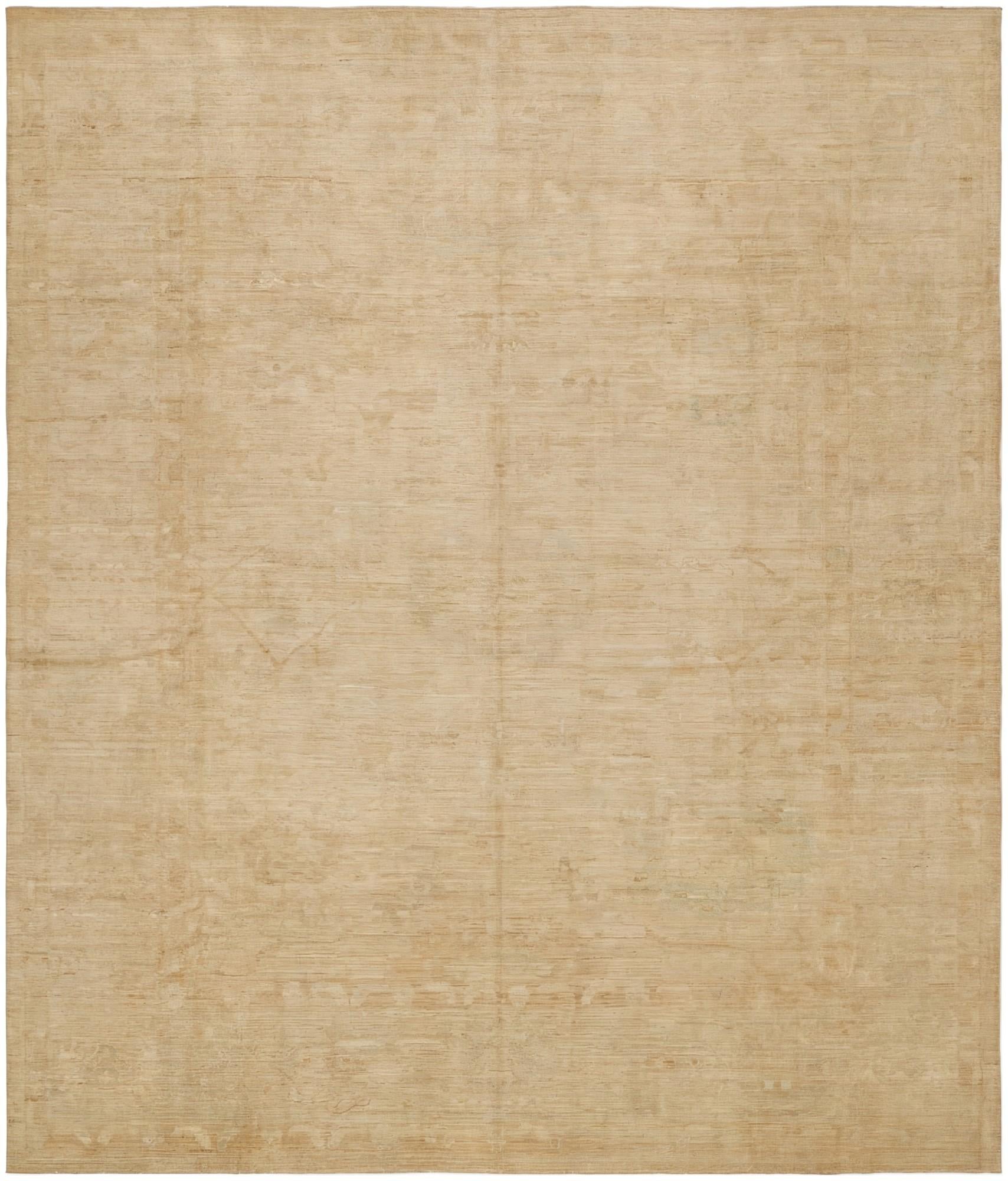 12' 4 x 15' 3 Hand Knotted Oushak Wool Rug