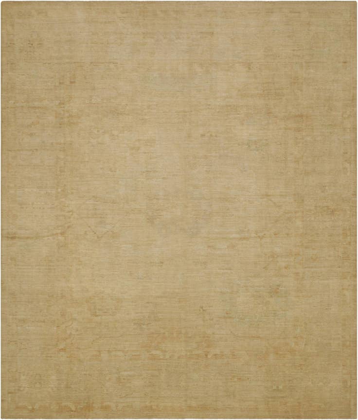 Detail image of 12' 4 x 15' 3 Hand Knotted Oushak Wool Rug