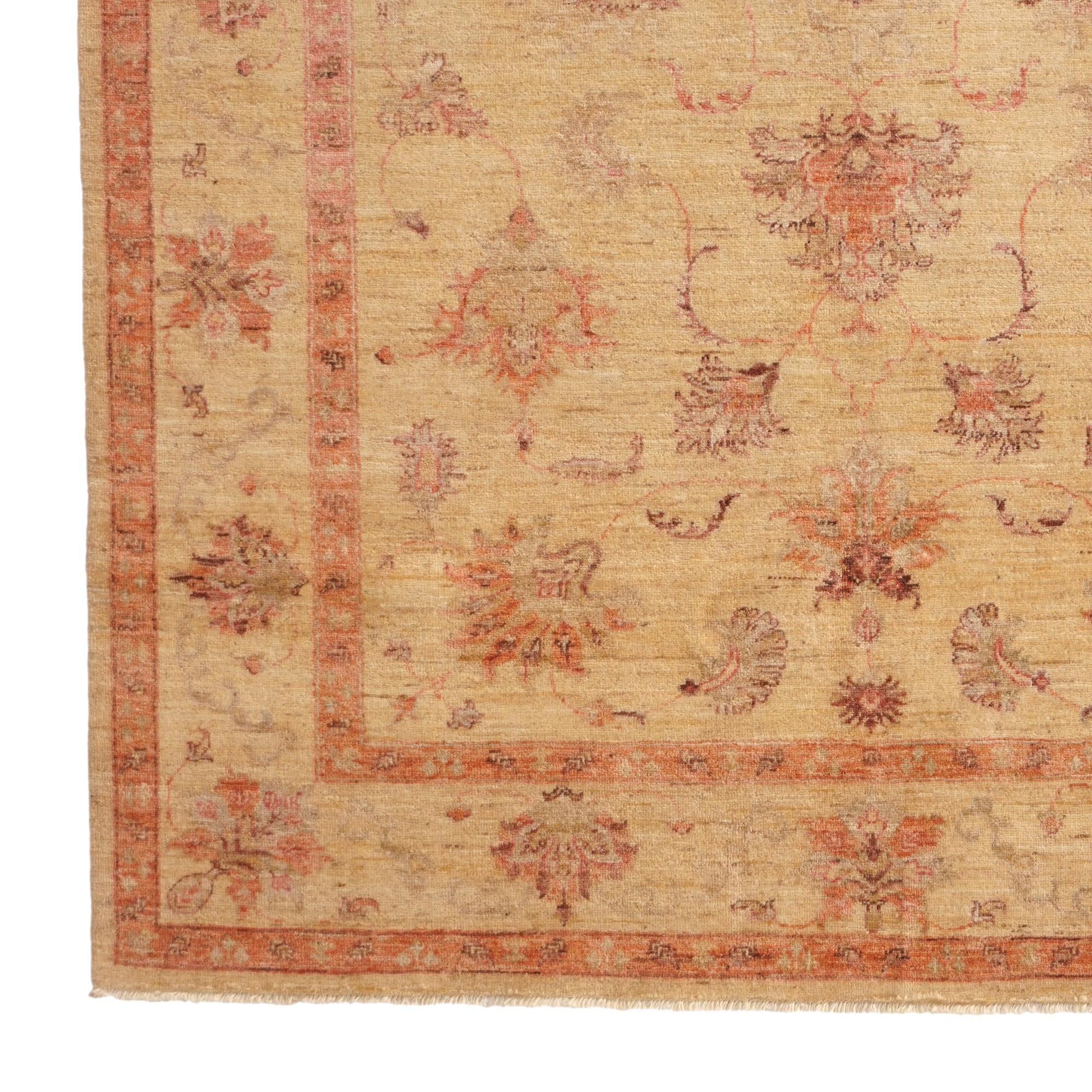 5' 9 x 8' Hand Knotted Oushak Wool Rug