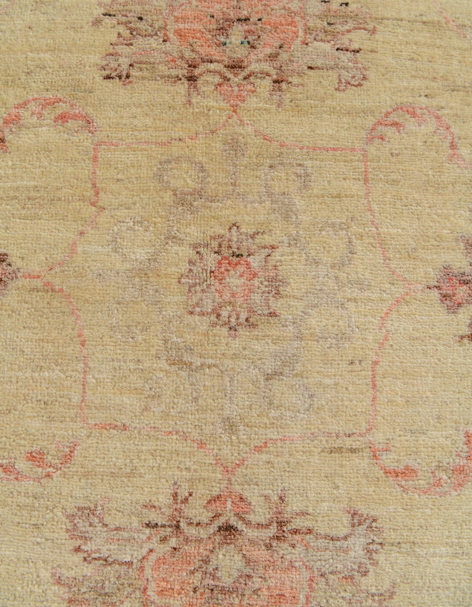 5' 9 x 8' Hand Knotted Oushak Wool Rug