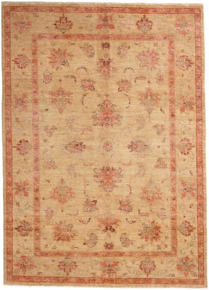 5' 9 x 8' Hand Knotted Oushak Wool Rug