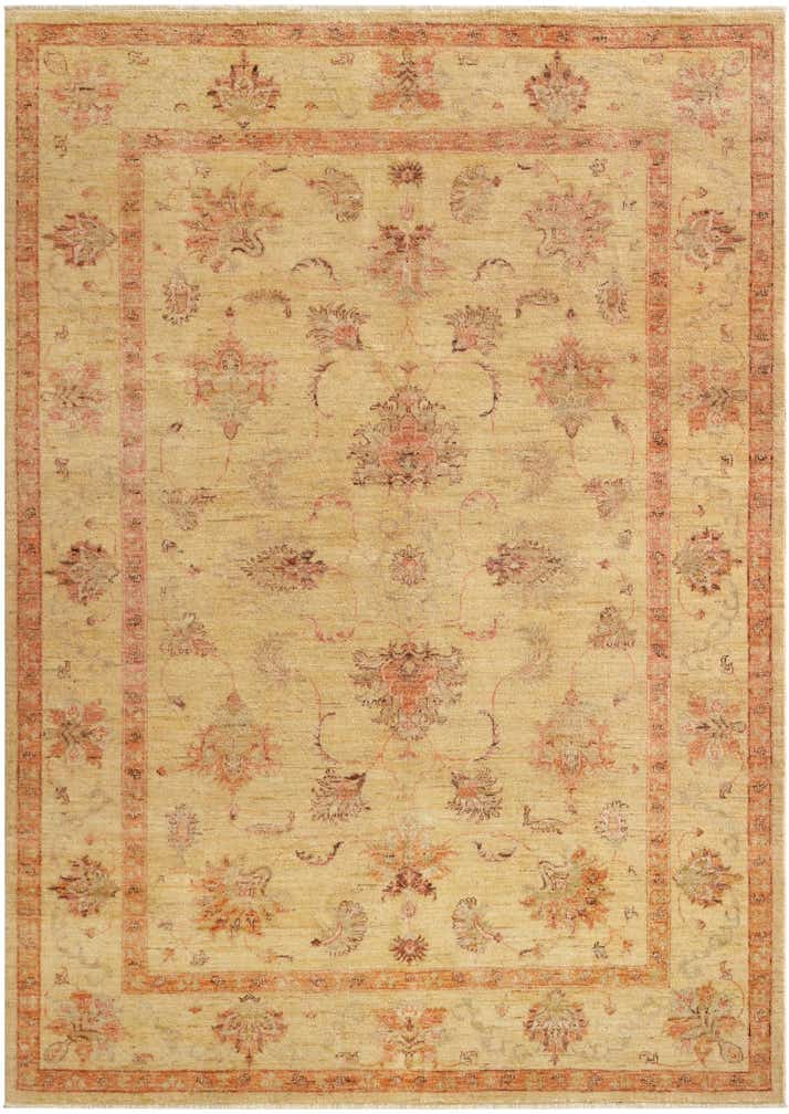 5' 9 x 8' Hand Knotted Oushak Wool Rug