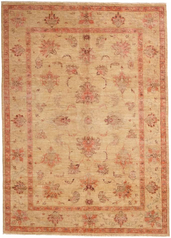 Detail image of 5' 9 x 8' Hand Knotted Oushak Wool Rug