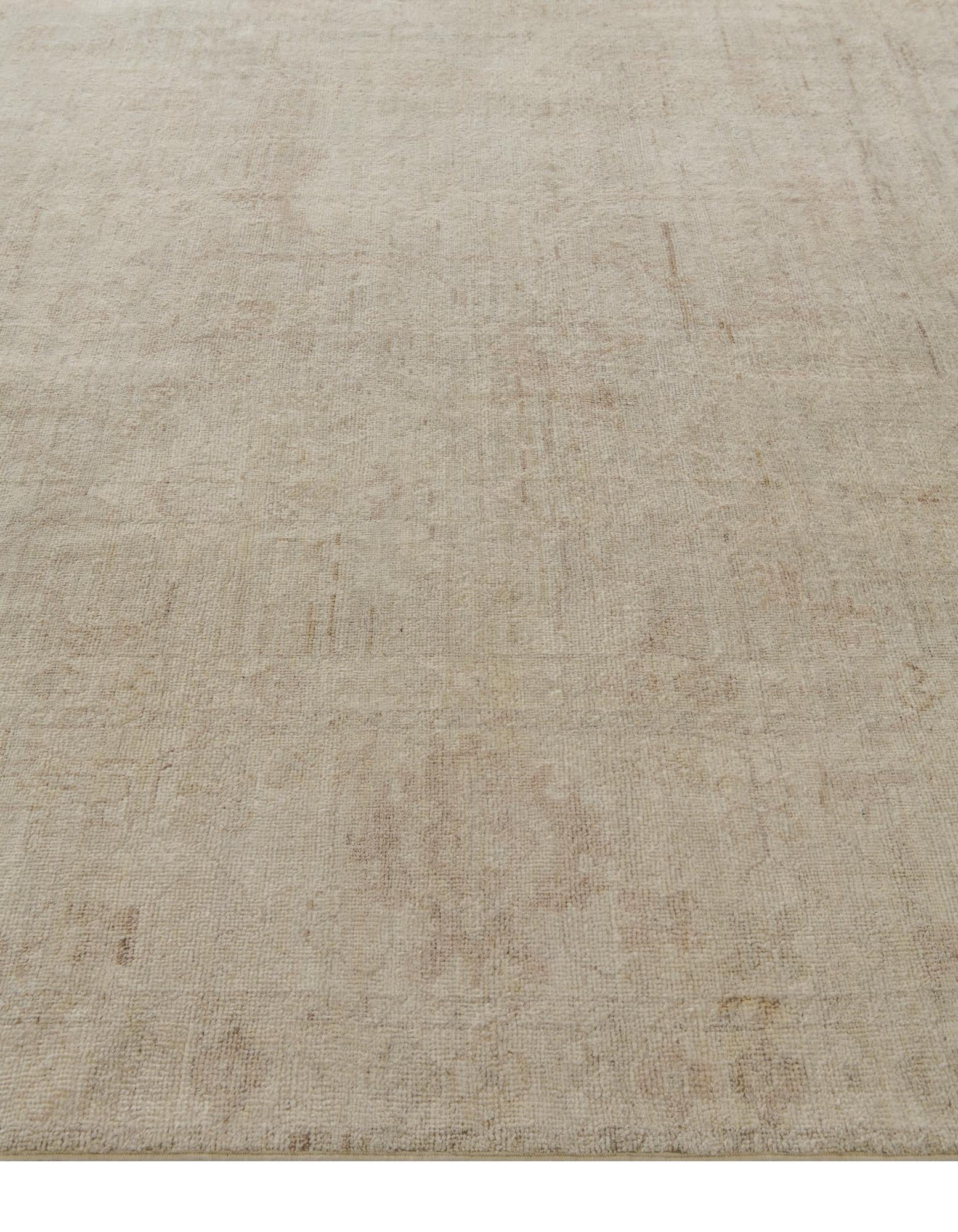 10' 3 x 13' 6 Hand Knotted Oushak Wool Rug