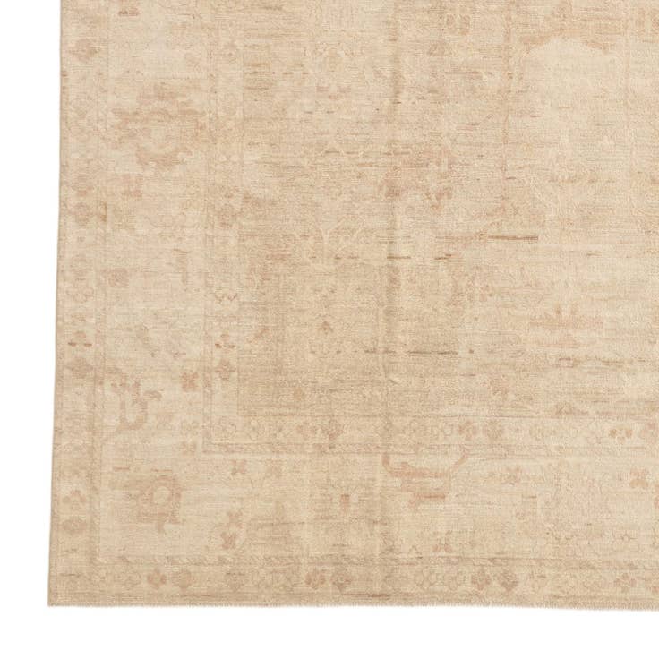 Detail image of 10' 3 x 13' 6 Hand Knotted Oushak Wool Rug