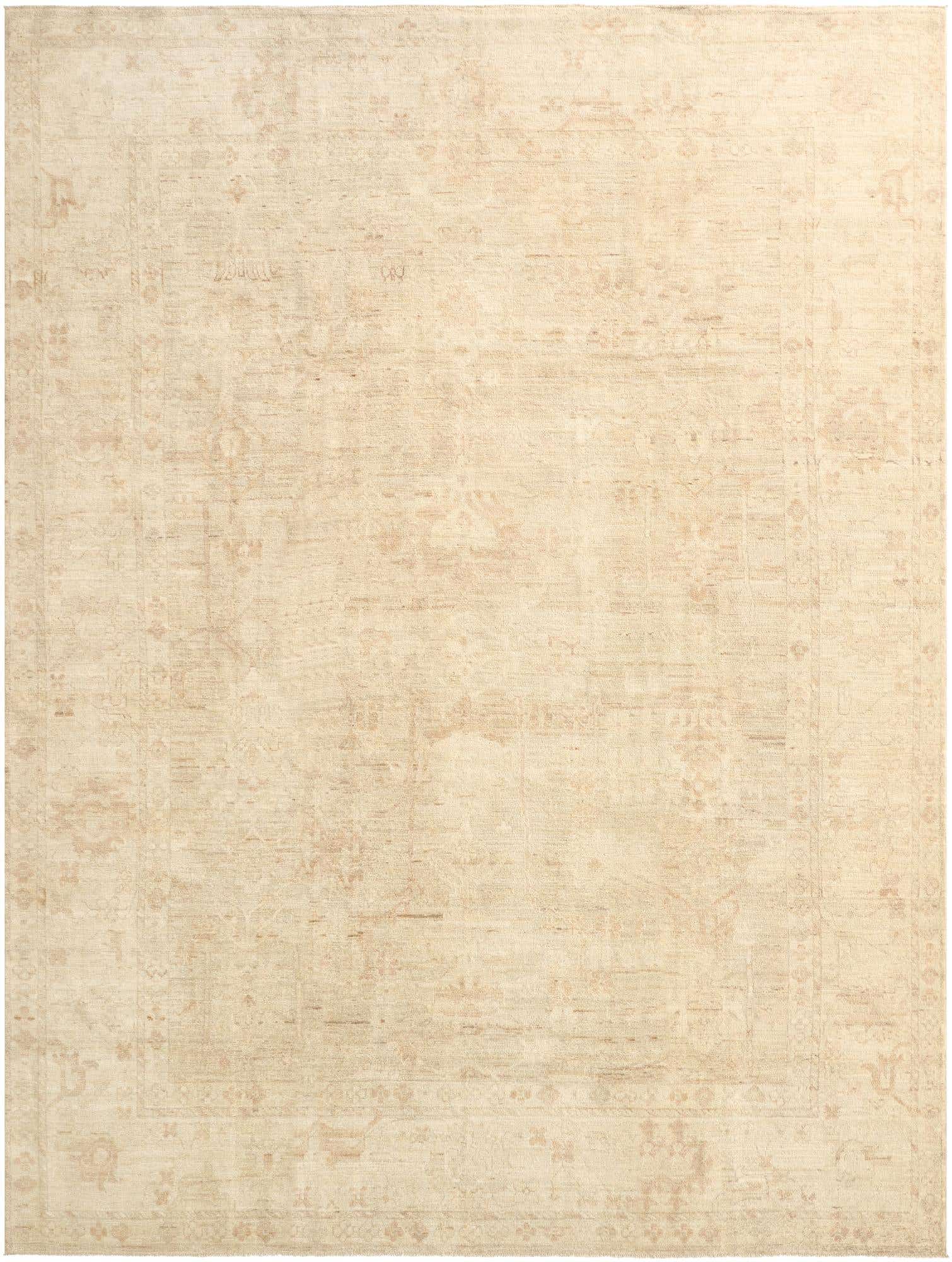 10' 3 x 13' 6 Hand Knotted Oushak Wool Rug