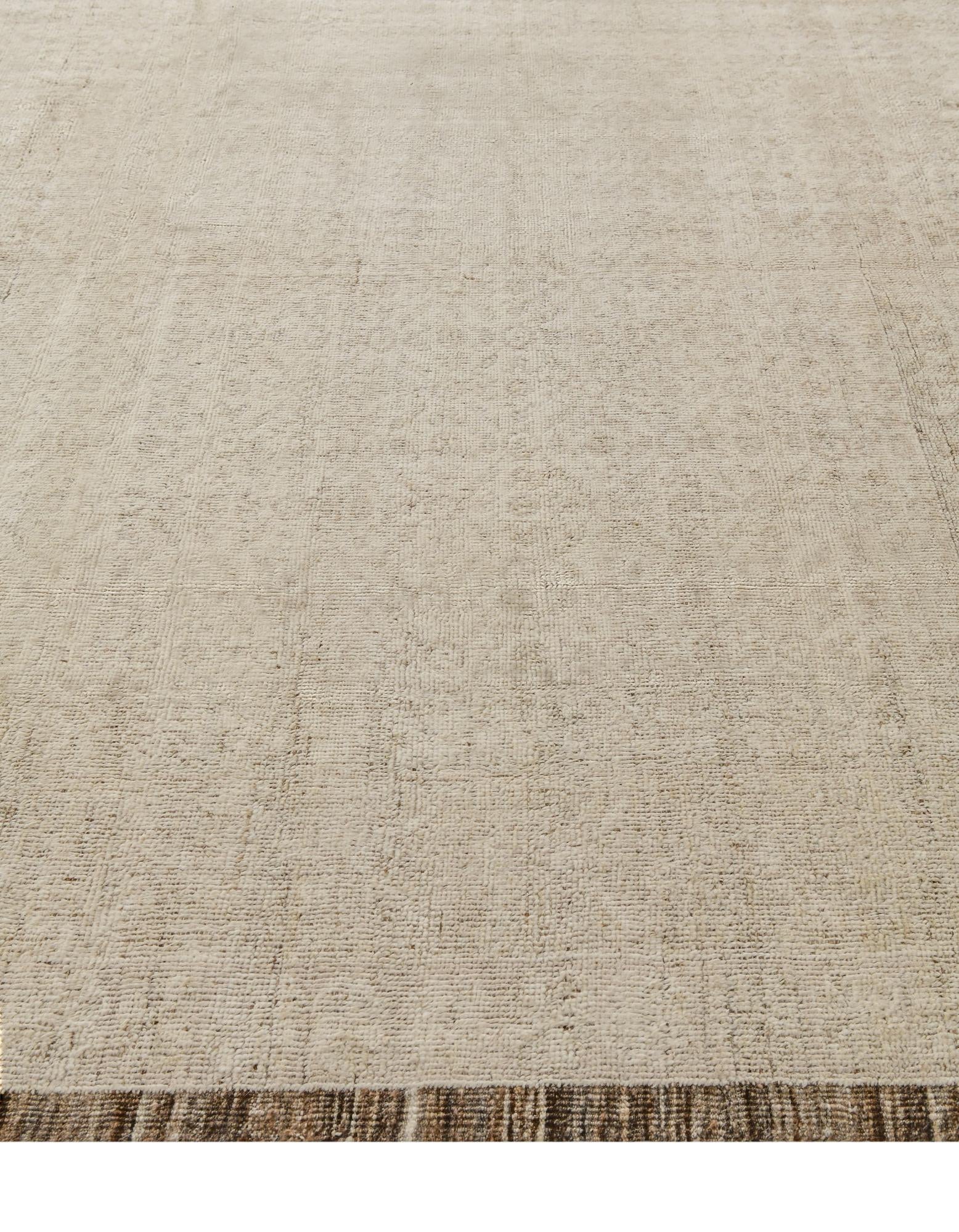 8' 8 x 10' 3 Hand Knotted Oushak Wool Rug