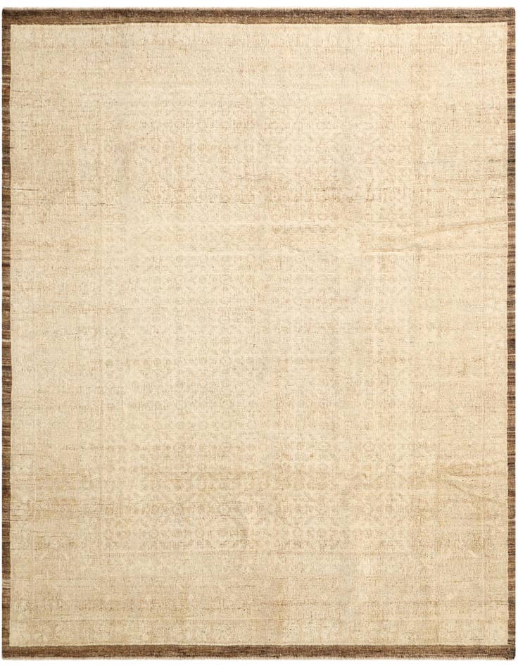 Detail image of 8' 8 x 10' 3 Hand Knotted Oushak Wool Rug