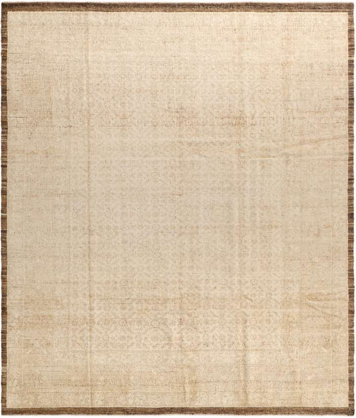 8' 8 x 10' 3 Hand Knotted Oushak Wool Rug