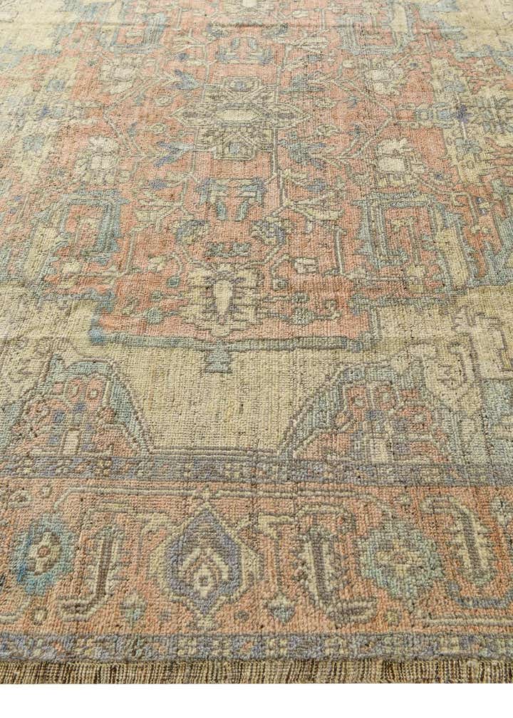9' 5 x 12' 1 Hand Knotted Oushak Wool Rug