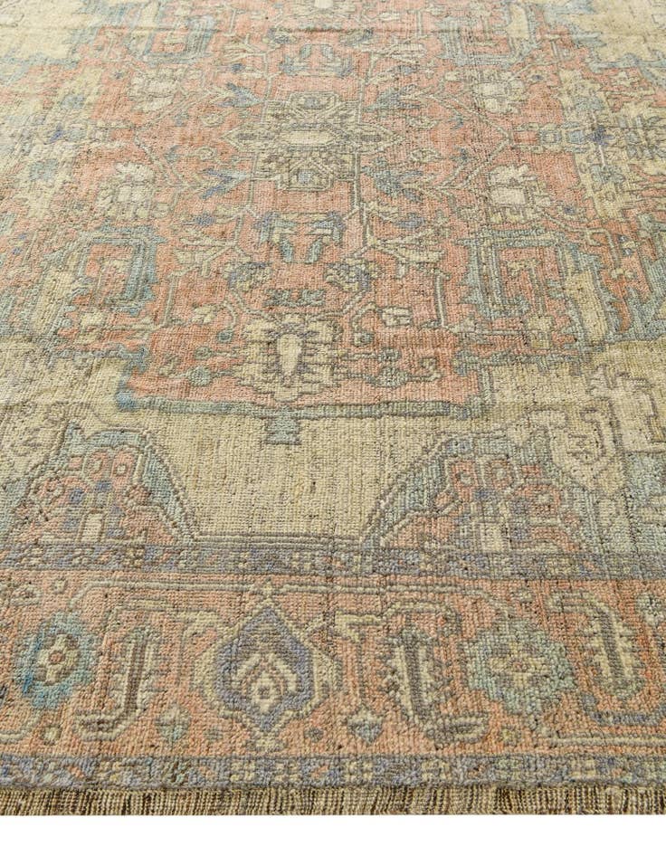 Detail image of 9' 5 x 12' 1  Hand Knotted Oushak Wool Rug