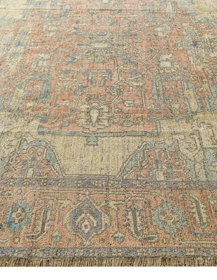 9' 5 x 12' 1 Hand Knotted Oushak Wool Rug