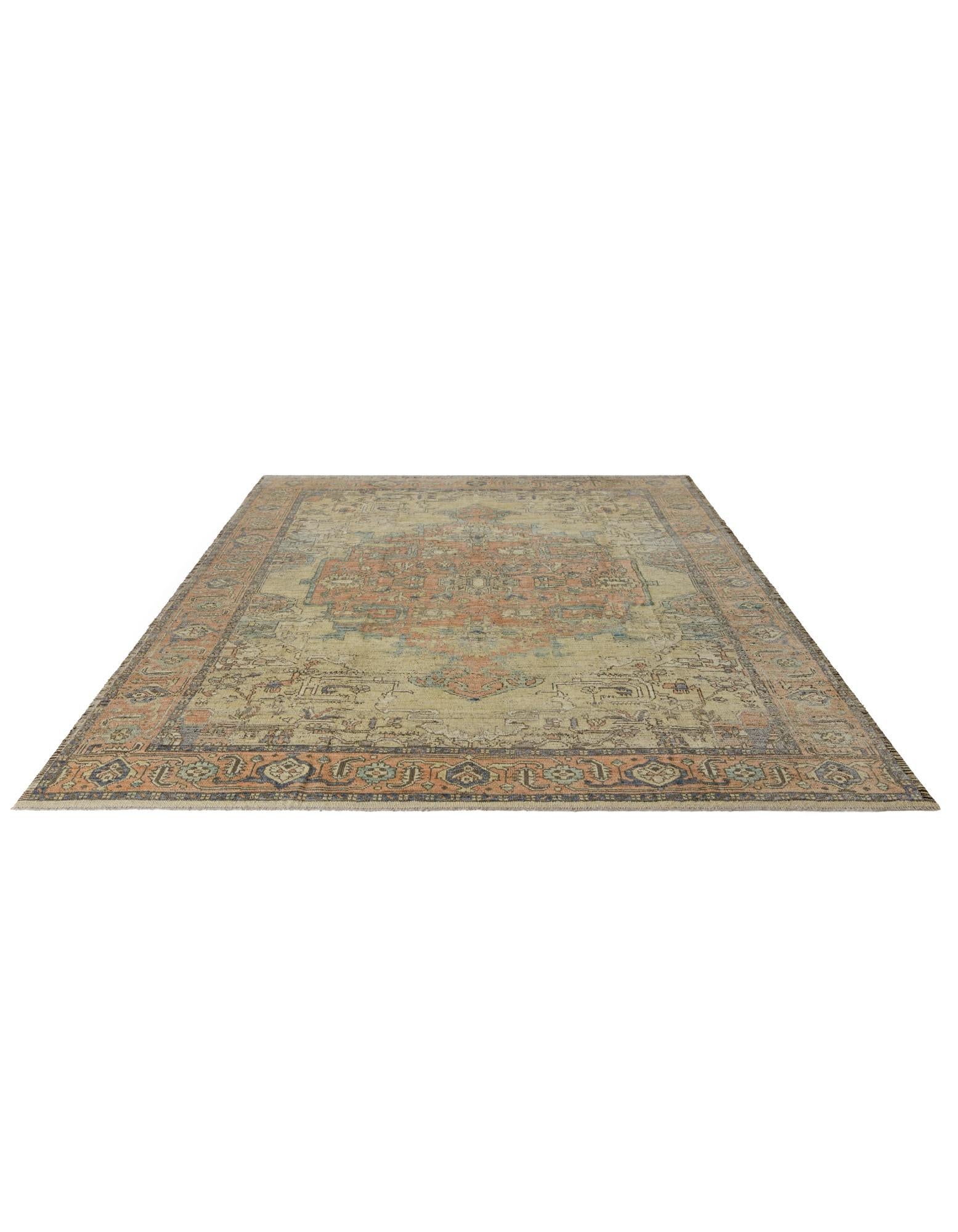 9' 5 x 12' 1 Hand Knotted Oushak Wool Rug