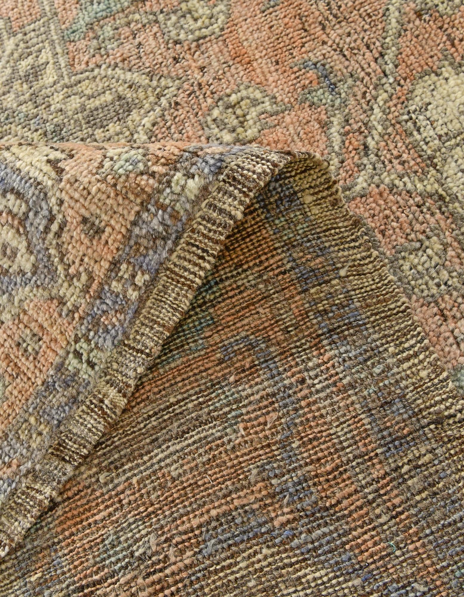 9' 5 x 12' 1 Hand Knotted Oushak Wool Rug