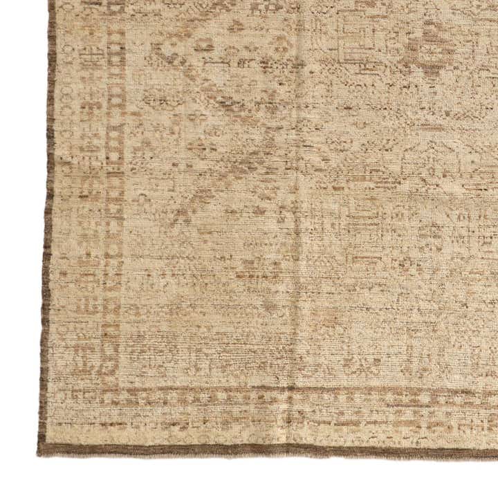 8' 8 x 9' 10 Hand Knotted Oushak Wool Rug