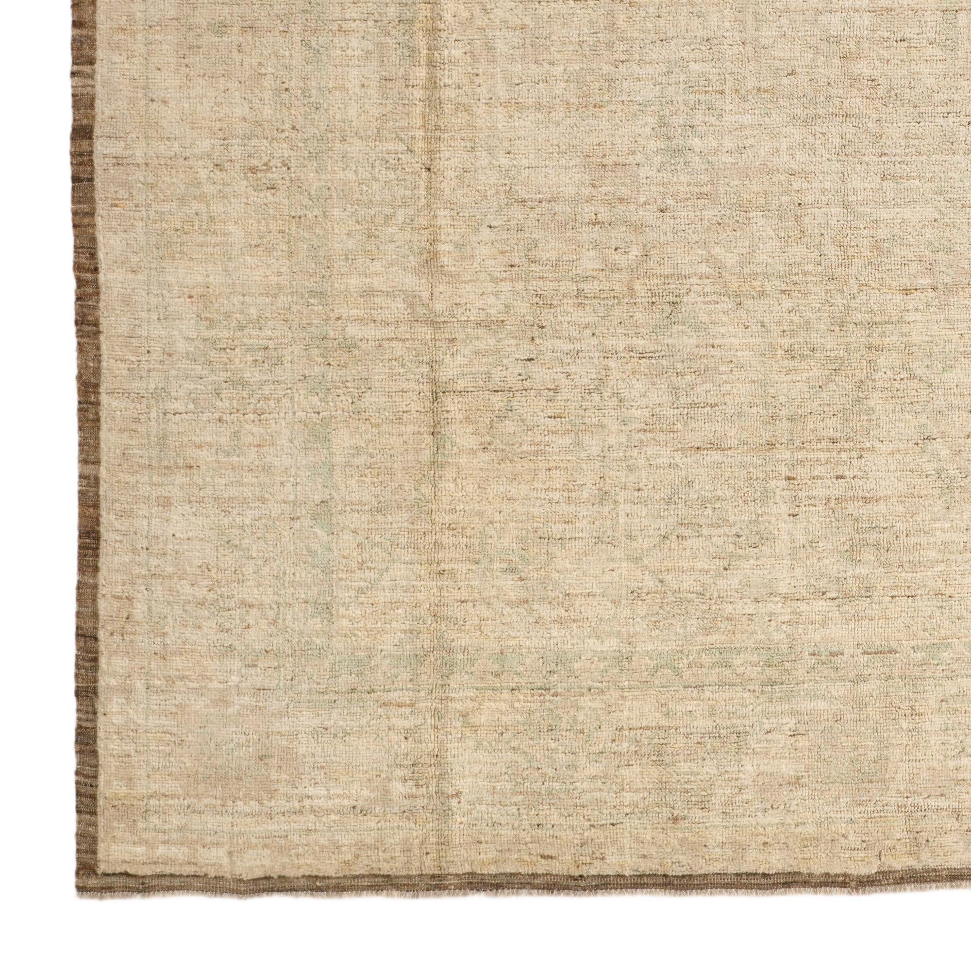 8' 4 x 9' 9 Hand Knotted Oushak Wool Rug