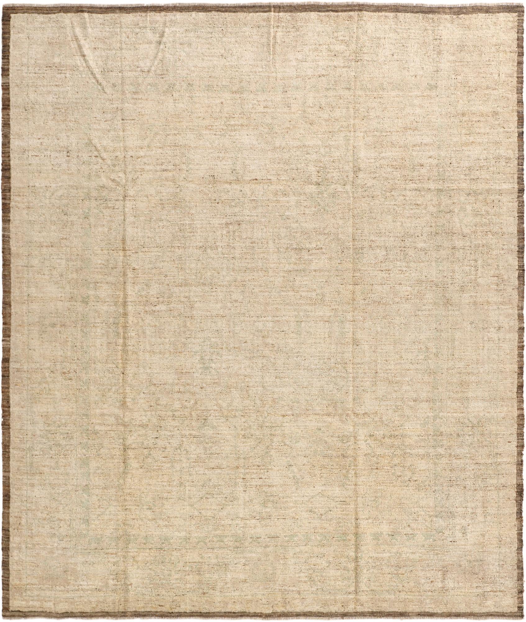 8' 4 x 9' 9 Hand Knotted Oushak Wool Rug