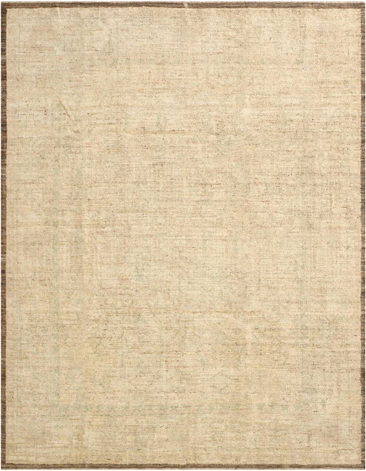 Detail image of 8' 4 x 9' 9 Hand Knotted Oushak Wool Rug