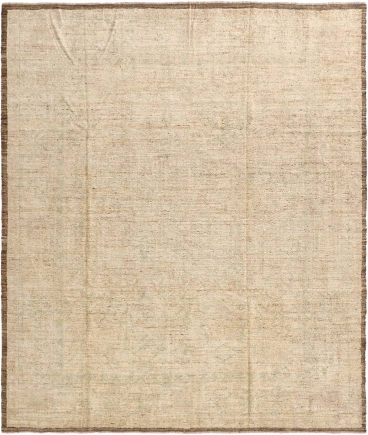 Detail image of 8' 4 x 9' 9 Hand Knotted Oushak Wool Rug