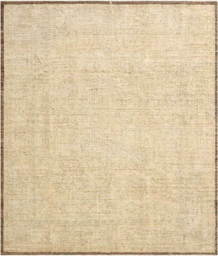Detail image of 8' 4 x 9' 9 Hand Knotted Oushak Wool Rug