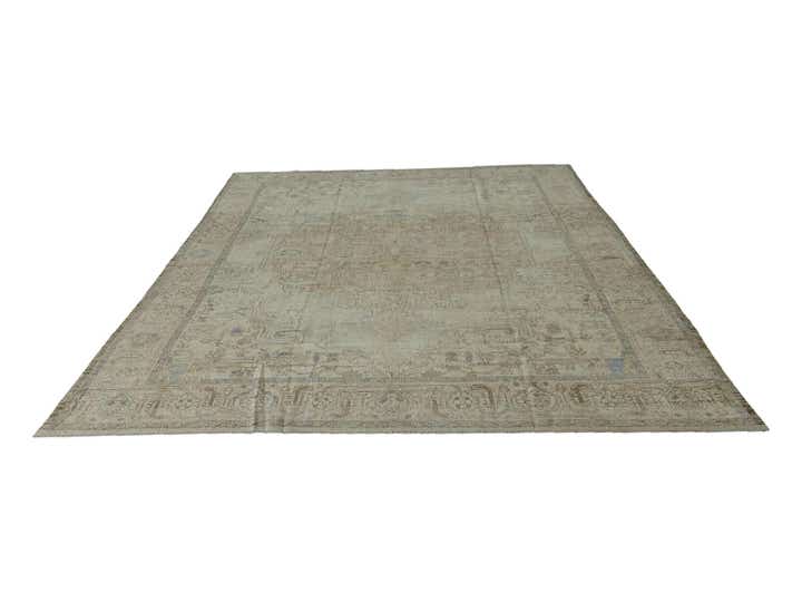 10' 4 x 14' 1 Hand Knotted Oushak Wool Rug