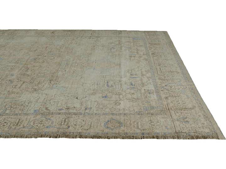 10' 4 x 14' 1 Hand Knotted Oushak Wool Rug