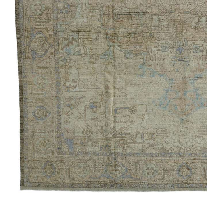 10' 4 x 14' 1 Hand Knotted Oushak Wool Rug