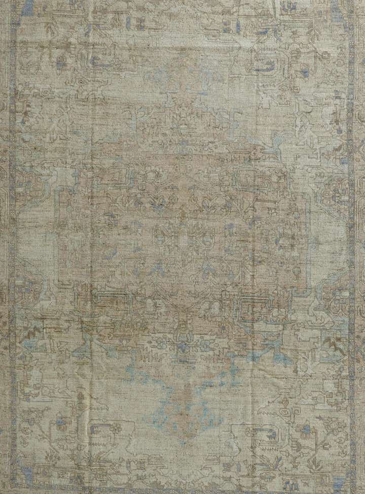 10' 4 x 14' 1 Hand Knotted Oushak Wool Rug