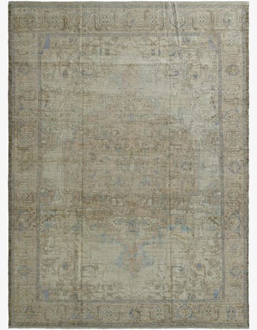 10' 4 x 14' 1 Hand Knotted Oushak Wool Rug