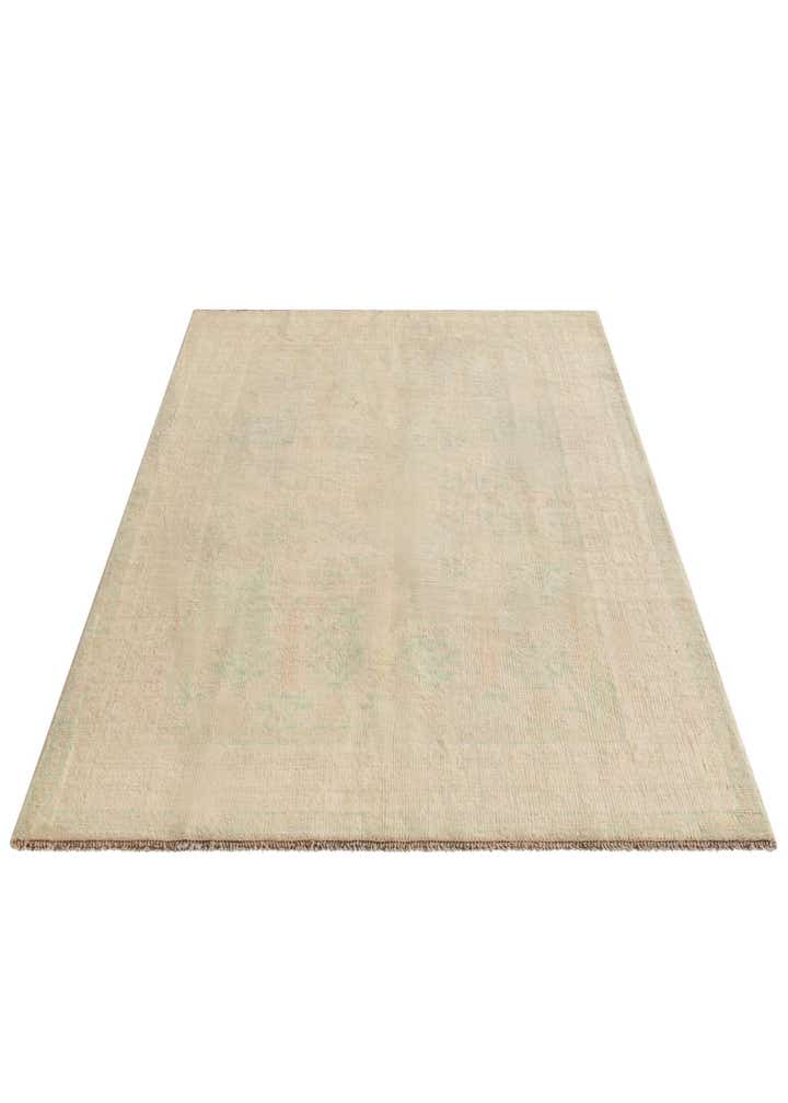 3' 10 x 6' 2 Hand Knotted Oushak Wool Rug