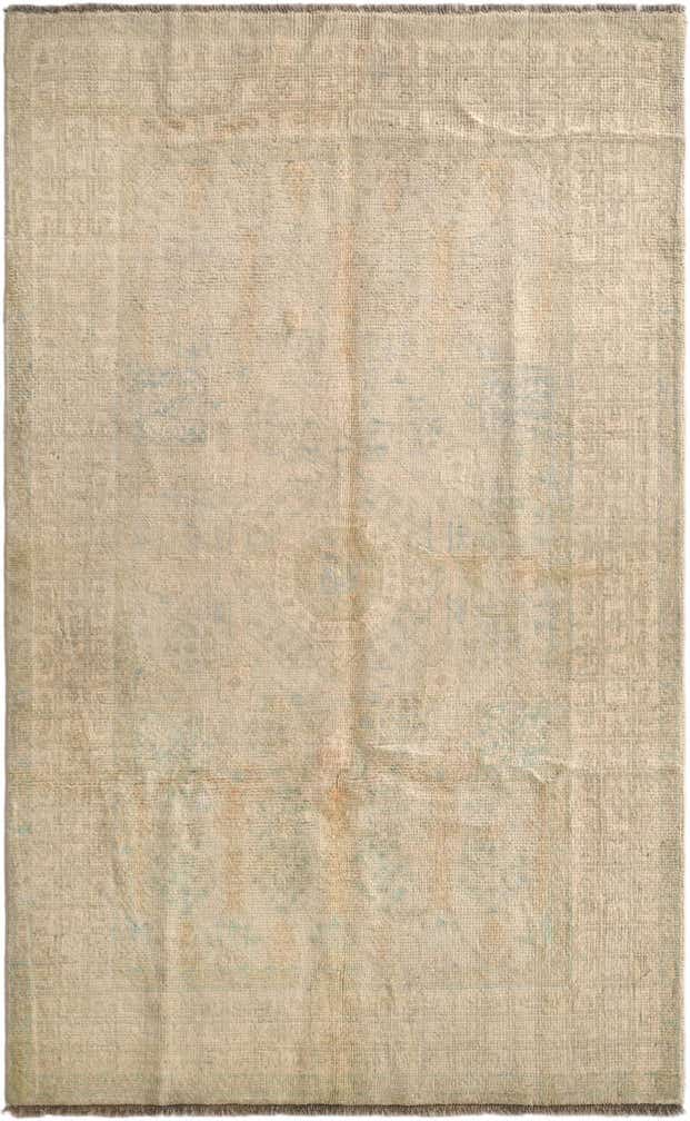 3' 10 x 6' 2 Hand Knotted Oushak Wool Rug