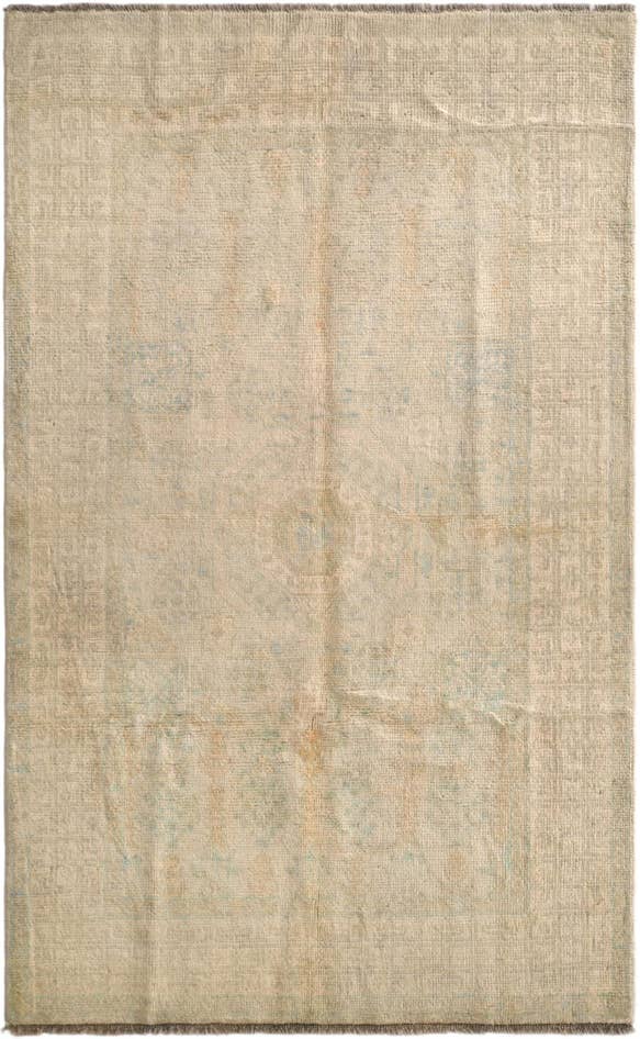 Detail image of 3' 10 x 6' 2 Hand Knotted Oushak Wool Rug
