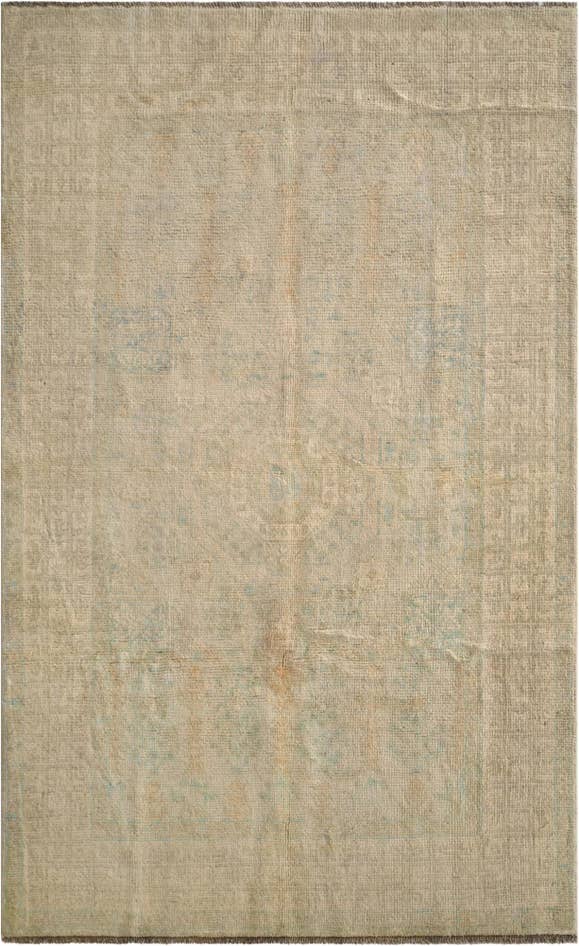 Detail image of 3' 10 x 6' 2 Hand Knotted Oushak Wool Rug