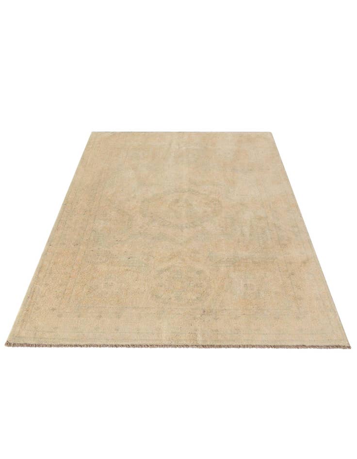 Detail image of 3' 11 x 6' Hand Knotted Oushak Wool Rug