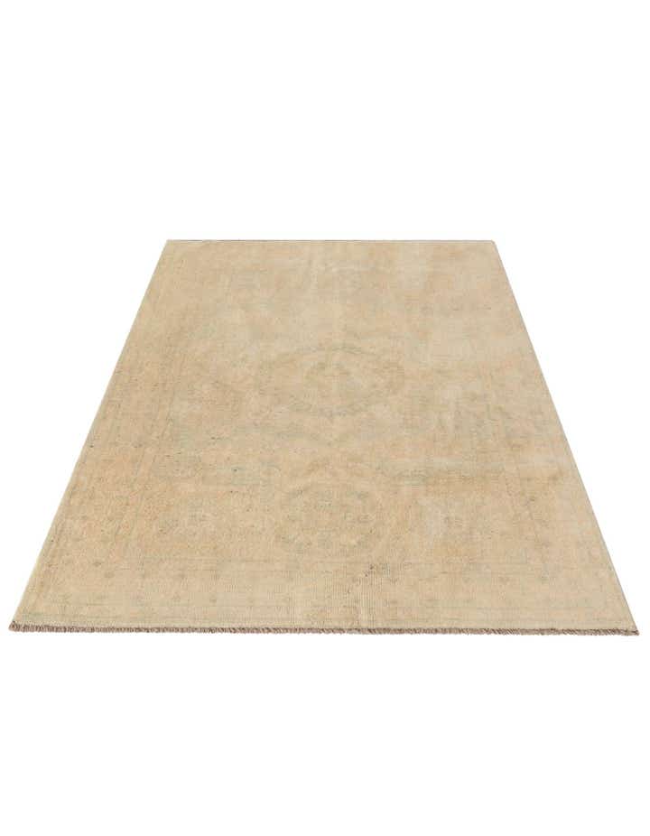 3' 11 x 6' Hand Knotted Oushak Wool Rug
