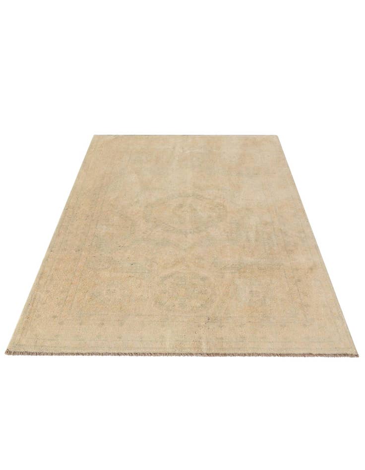 Detail image of 3' 11 x 6' Hand Knotted Oushak Wool Rug