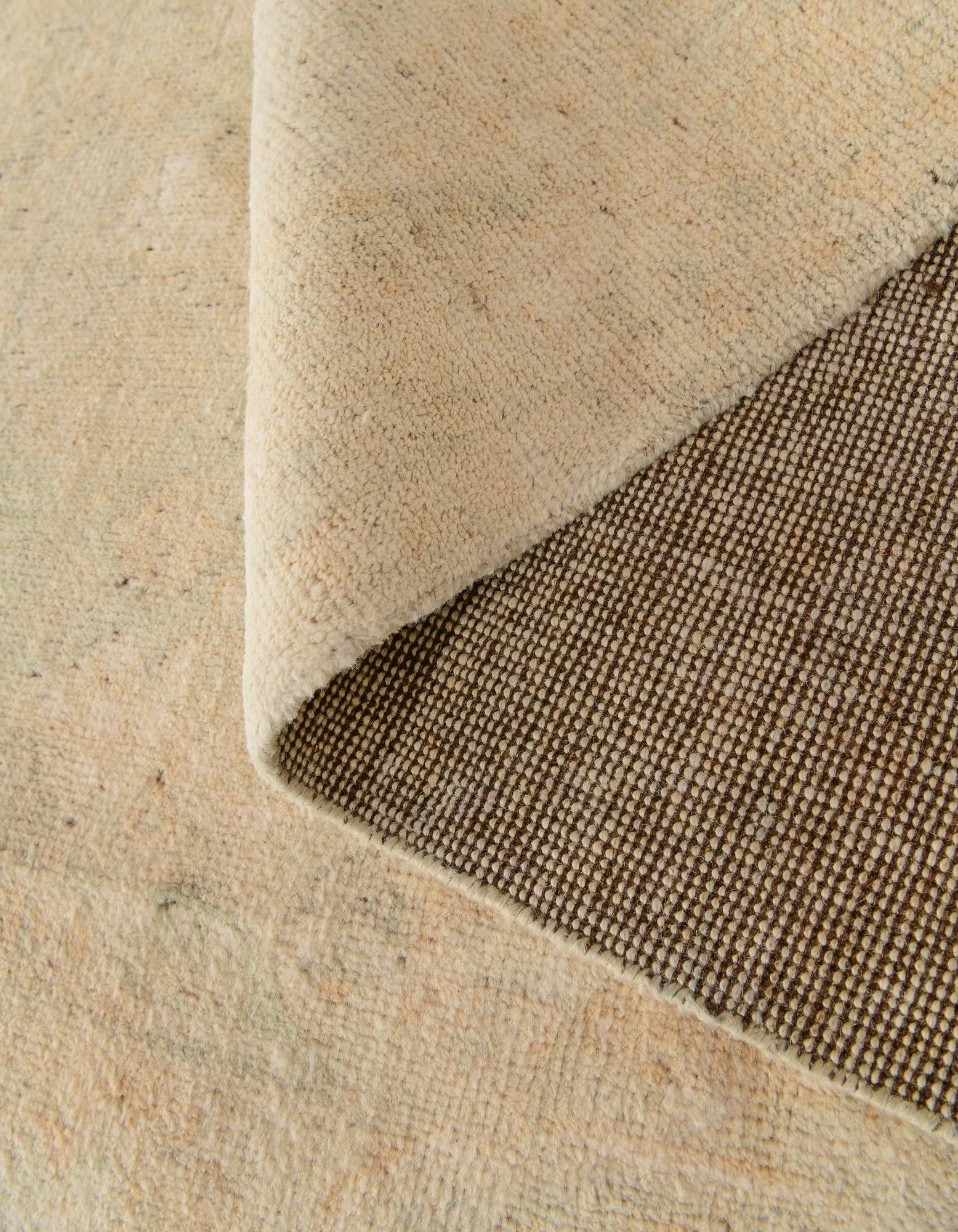 3' 11 x 6' Hand Knotted Oushak Wool Rug