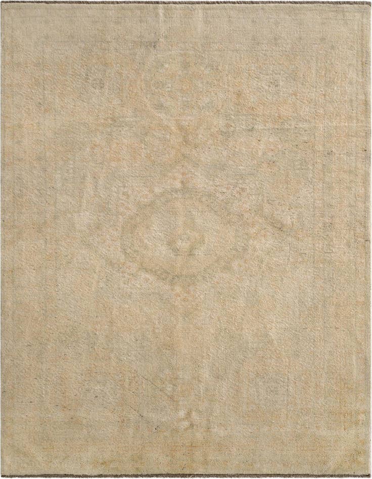 Detail image of 3' 11 x 6' Hand Knotted Oushak Wool Rug