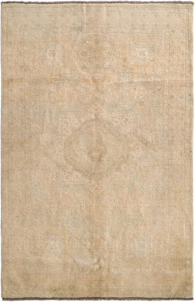 3' 11 x 6' Hand Knotted Oushak Wool Rug
