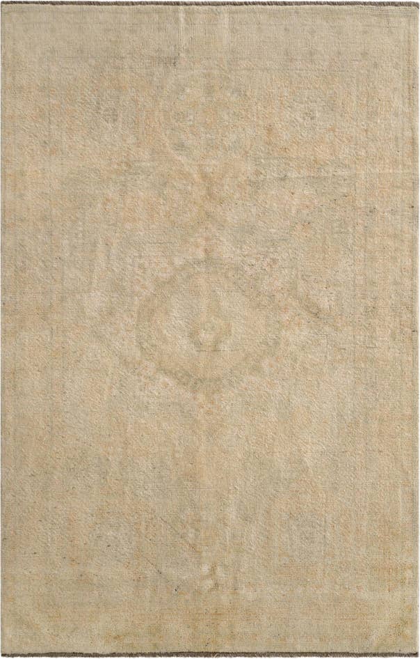 Detail image of 3' 11 x 6' Hand Knotted Oushak Wool Rug