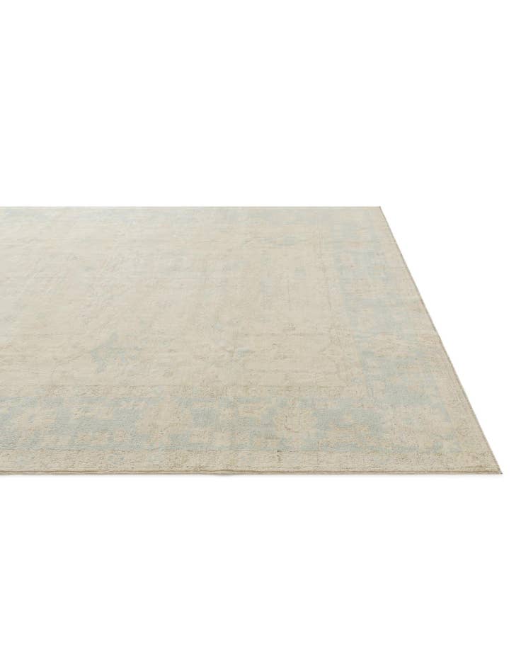 Detail image of 8' 2 x 9' 5 Hand Knotted Oushak Wool Rug