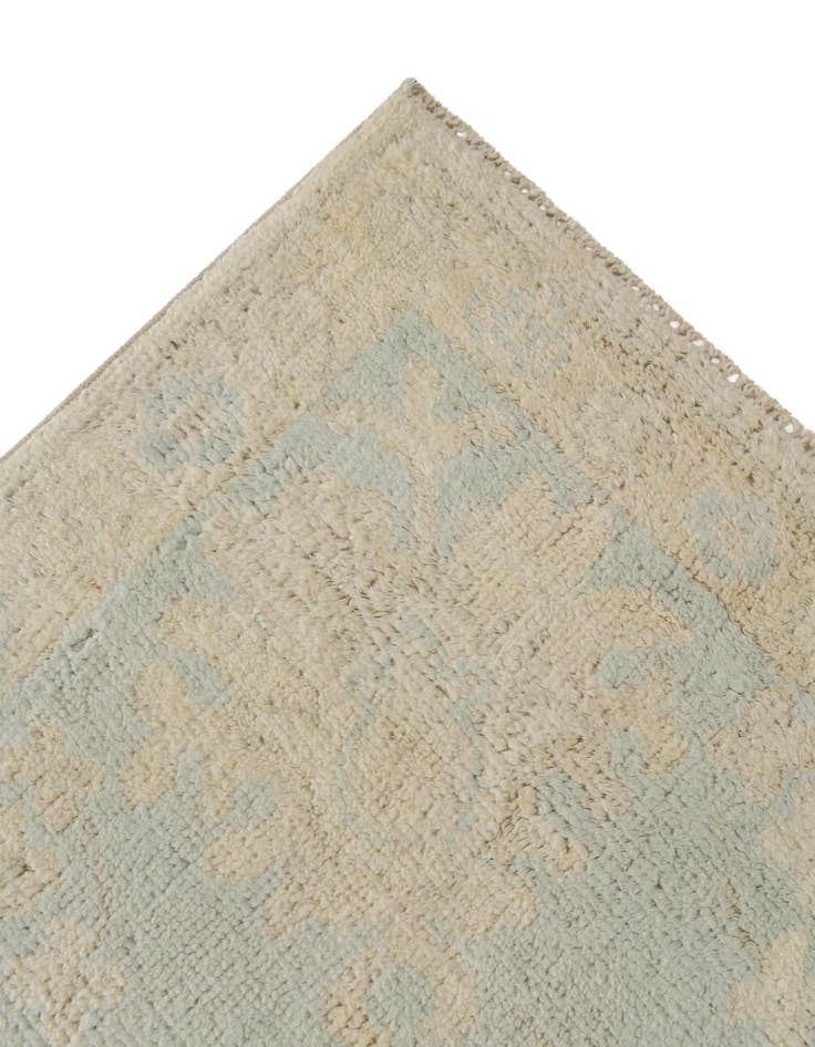 Detail image of 8' 2 x 9' 5 Hand Knotted Oushak Wool Rug