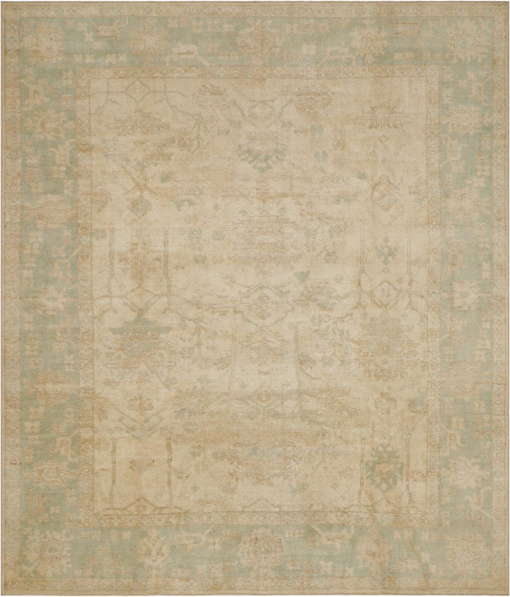 8' 2 x 9' 5 Hand Knotted Oushak Wool Rug
