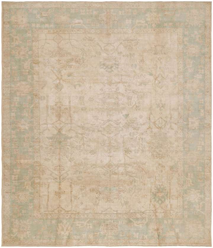 8' 2 x 9' 5 Hand Knotted Oushak Wool Rug