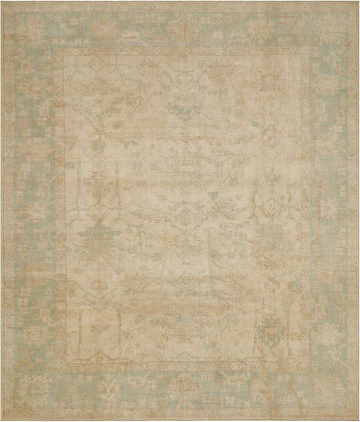 8' 2 x 9' 5 Hand Knotted Oushak Wool Rug