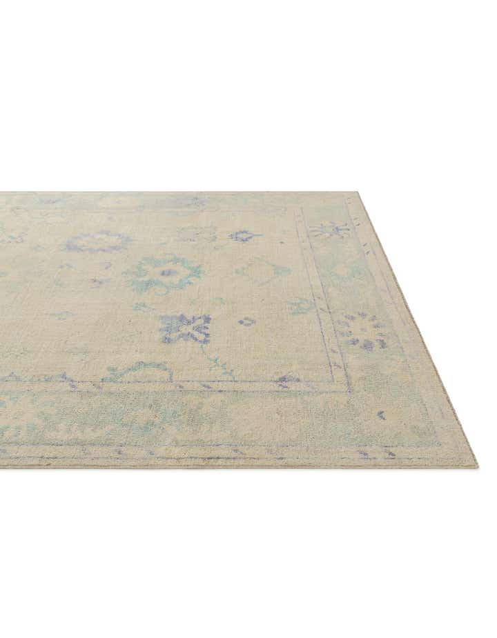 7' 3 x 9' 7 Hand Knotted Oushak Wool Rug
